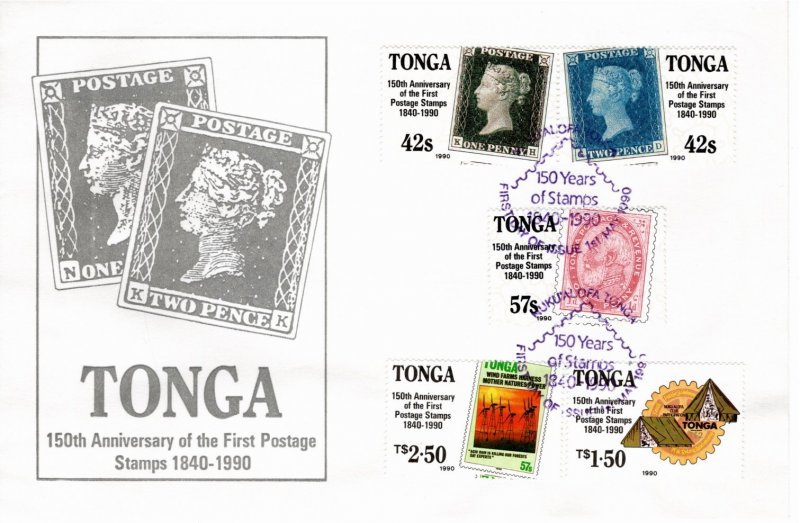 Tonga 1990 Sc 739-43 FDC