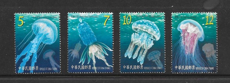 JELLYFISH - CHINA (ROC) 4214-17  MNH