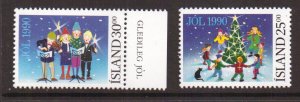 Iceland   #716-717    MNH  1990  Christmas