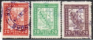 Paraguay 300-302 Used