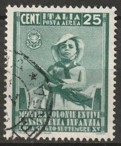 Italy 1937 Sc C89 used