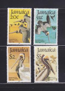 Jamaica 595-598 Set MHR Birds, Brown Pelicans (A)