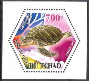 Chad 2014 Turtles (1) MNH Cinderella !