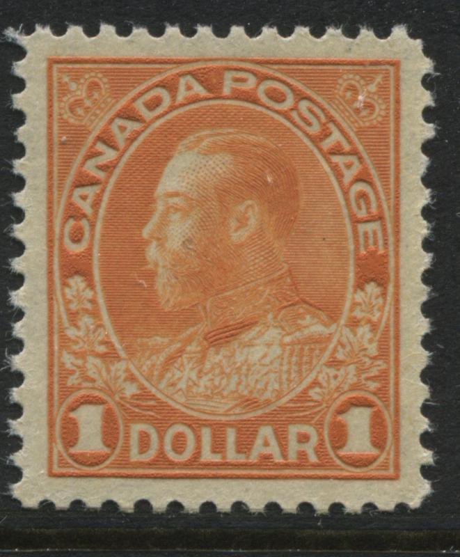 Canada KGV 1923 $1 orange Admiral unused mint NH