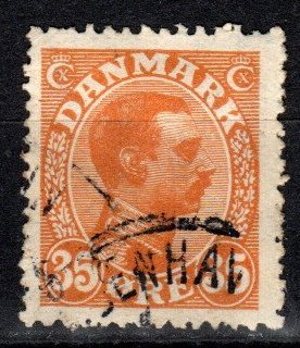 Denmark #114  F-VF  Used CV $7.50 (X207)