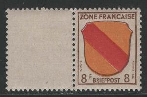 Germany - under French occupation - Scott # 4N4, label in size of stamp, mint nh