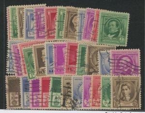 United States #859-93 Used Single (Complete Set)