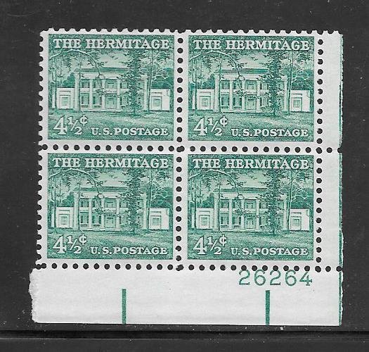 #1037 MNH Plate Block