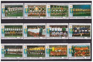 CENTRAL AFRICAN REPUBLIC 1981 World Cup Soccer  used set