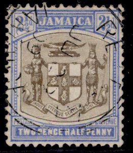 JAMAICA EDVII SG41, 2½d grey & ultramarine, FINE USED. CDS