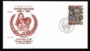 United Nations   Scott # 416  FDC       Lot 200524