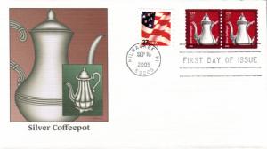 #3759 Silver Teapot Fleetwood FDC