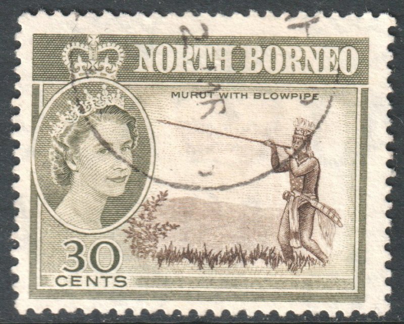 North Borneo Scott 288 - SG399, 1961 Elizabeth II 30c used