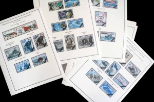 COLOR PRINTED TAAF: FRENCH ANTARCTICA 1955-2010 STAMP ALBUM PAGES (104 il.pages)