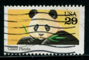 2706 US 29c Wild Animals - Giant Panda bklt sgl, used