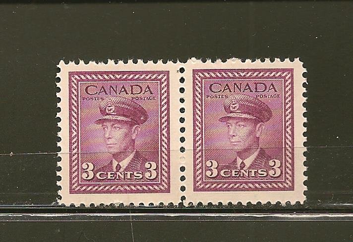 Canada 252 King George VI Pair MNH