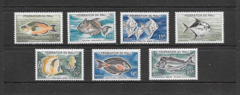 FISH - MALI #2-8  MNH