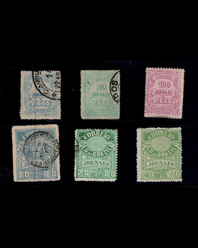 VSM: BRAZIL 1889 2UNU,BAL USD,BH,LH,LHR SCT # P19-21,P23-25 $ 73 LT # BR1900AX