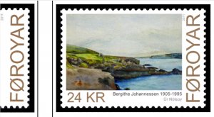 COLOR PRINTED FAROE ISLANDS 2011-2020 STAMP ALBUM PAGES (38 illustrated pages)