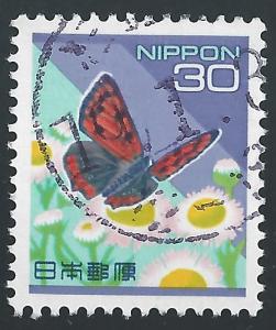 Japan #2477 30y Hairstreak Butterfly, Flower