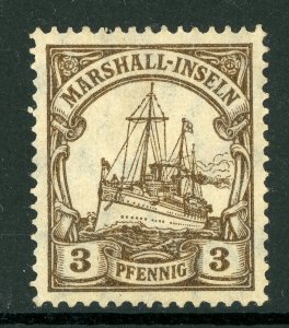 Marshall Islands 1916 Germany 3 Pfg Yacht Ship Watermarked Sc #26 Mint X77