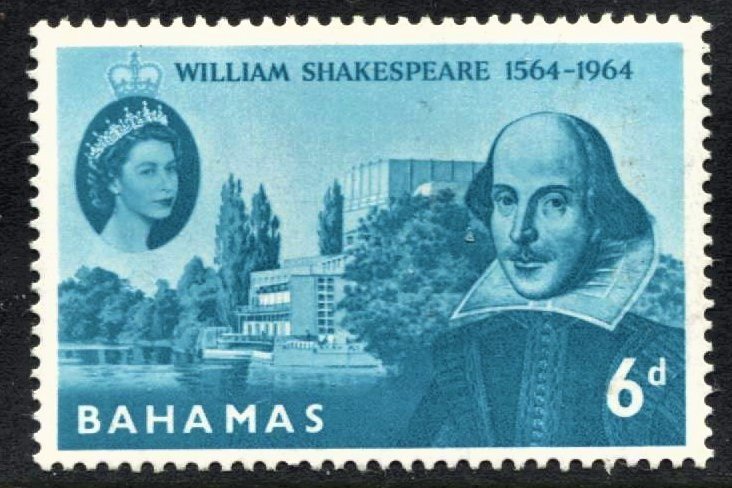 STAMP STATION PERTH Bahamas #201 Shakespeare - MVLH