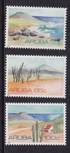 Aruba  #64-66  MNH 1991  Landscapes