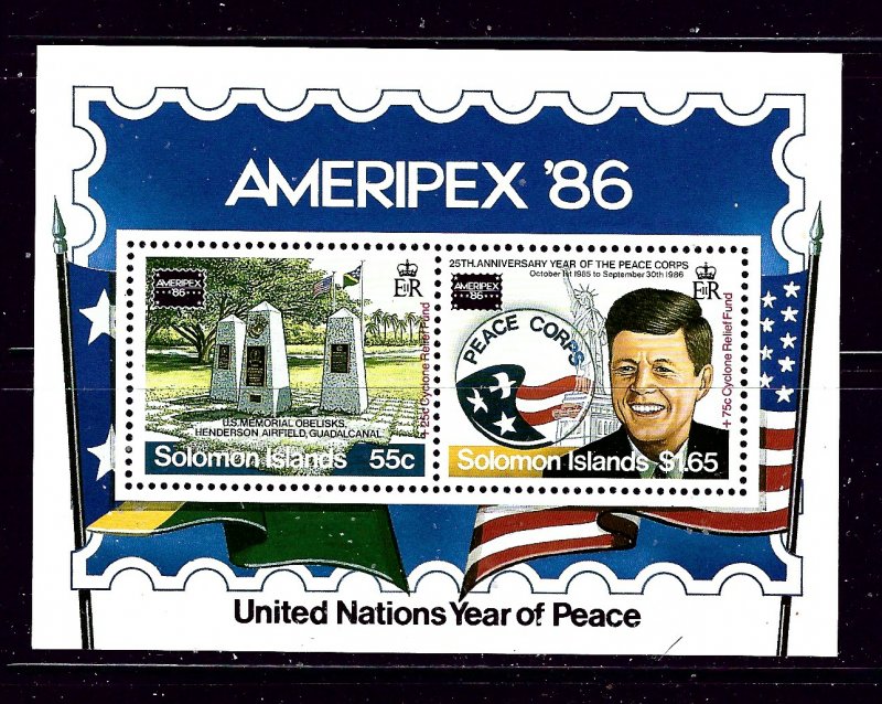 Solomon Is 569 MNH 1986 Ameripex S/S