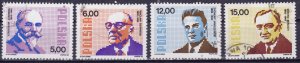Poland, 1983, Polish Mathematicians, #2542-45, used,++