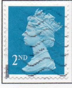 Great Britain Sc MH238 1993 2nd brt blue  QE II  Machin Head stamp used