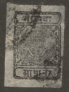 Nepal (1893) - Scott # 12b,  Used