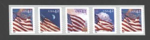 2008 US Scott #4244-4247 42¢ Flags,  PNC5 MNH