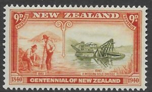 New Zealand 240  1940  9p  fvf mint  hinged