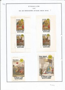 EYNHALLOW -1982 - Scenes, in Italian - Sheets - Mint Light Hinged -Private Issue