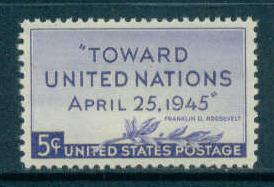 928 5c United Nations Fine MNH