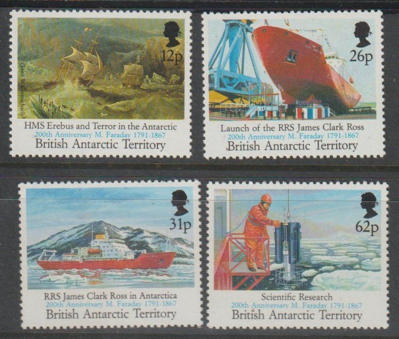 British Antarctic Territory SC 188-91 MNH