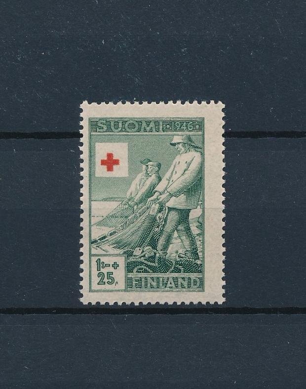 [47761] Finland 1946 Marine life fishing Red Cross From set MNH