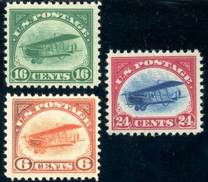 C1-C3 set of 3 stamps.  MNH OG VF