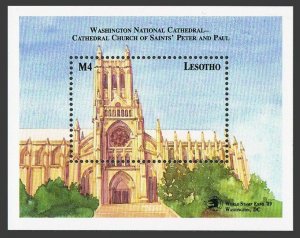 Lesotho 741,MNH.Michel Bl.68. Cathedral Church of Sts Peter & Paul,Washington US