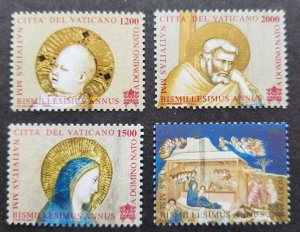 *FREE SHIP Vatican Christmas 2000 St. Joseph Baby Jesus Virgin Mary (stamp) MNH 