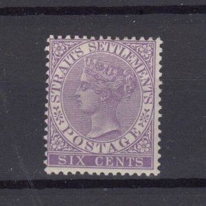 Malaya Straits Settlements QV 1868 6c Lilac SG66 MLH BP10175