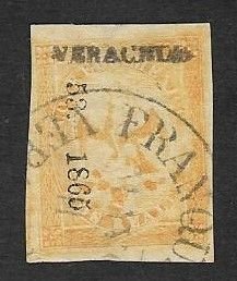 SE)1864-66 MEXICO  FROM THE SERIES AGUILITA IMPERIAL 2 REALES SCT 23, WITH