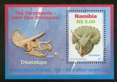 Namibia 1997  Triceratops Dinosours Prehistoric Animals M/s Sc 847 MNH # 371
