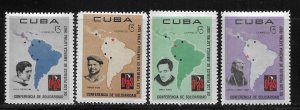 Cuba 1245-1248 OLAS Conference set MNH