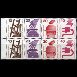 GERMANY-BERLIN 1971 - Scott# 9N317a Accident BP 10-40p NH