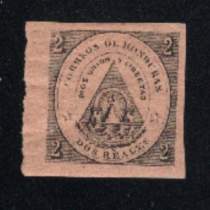 Honduras #2    Mint VF OG  1865 PD