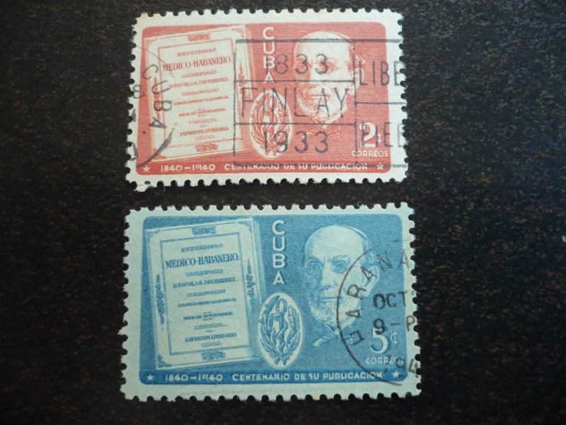 Stamps - Cuba - Scott#364-365 - Used Set of 2 Stamps
