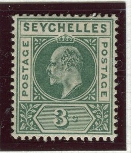 SEYCHELLES; 1903 early Ed VII issue fine Mint hinge Shade of 3c. value