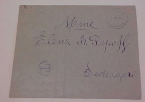 THRACE 3 DUES TIED DEDE-AGHATCHE 1920 FROM SOPHIA BULGARIA RARE