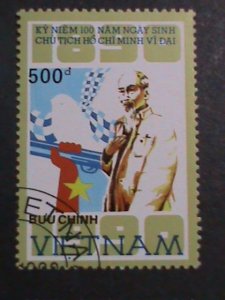 ​VIETNAM-1990 CENTENARY OF  HO CHI  MINH CTO VERY FINE WE SHIP TO WORLD WIDE